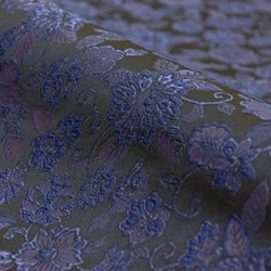 織錦布布 Hanamon Karakusa 海軍藍（無金色）（限定顏色） ☆ 織物寬度約 33 厘米 x 長度 50 厘米 ☆ 第1張的照片