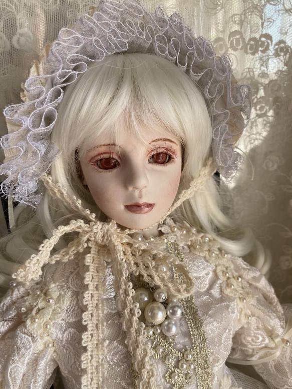 球体関節人形 mydoll 創作人形 ドール 白いドレスの少女