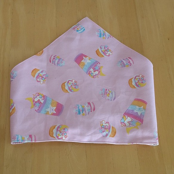 ハンドメイド子供用三角巾リバーシブル小さめサイズ 1枚目の画像