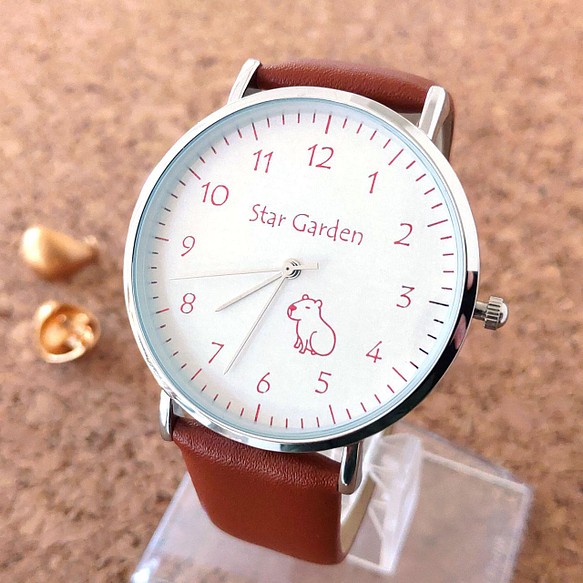 カピバラの腕時計（レディース・本革） 腕時計 Star Garden 通販