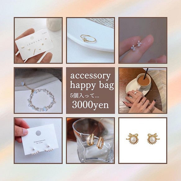 アクセサリー 5点set 福袋 ⋆⸜ ⚘ ⸝⋆ Happy bag その他アクセサリー