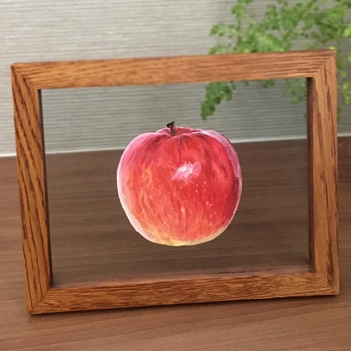 りんご 水彩画 L判フレーム 絵画 Yoshida Art 通販 Creema クリーマ ハンドメイド 手作り クラフト作品の販売サイト