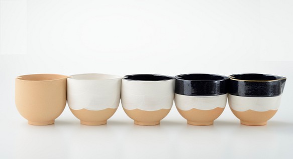 天目が出来ていく様子をそのまま作品に！　BEAK　BOWL（5ヶセット）　陶器