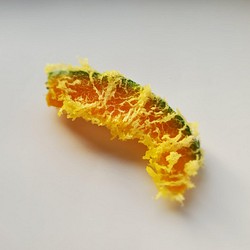 「かぼちゃ天ぷら」ほくほくの南瓜本物から型を作りました。 1枚目の画像