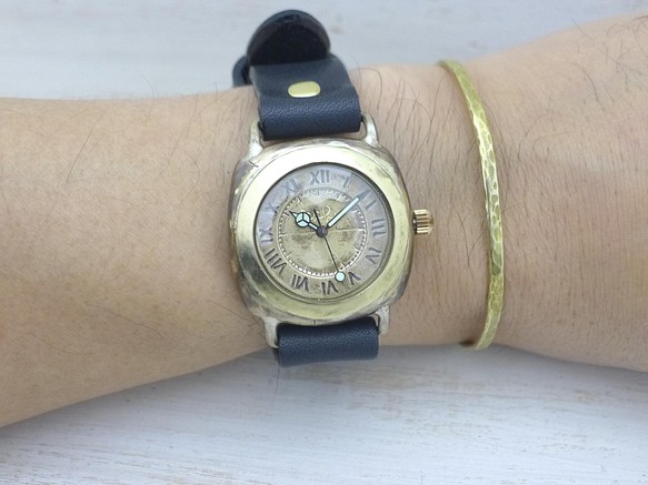 Caramel Box MB" mmBrass真鍮クッションケース 手作り腕時計