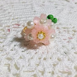 桜の指輪・ビーズ 1枚目の画像