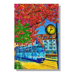 【選べる3枚組ポストカード】ドイツ フランクフルトの春【作品No.320】 1枚目の画像