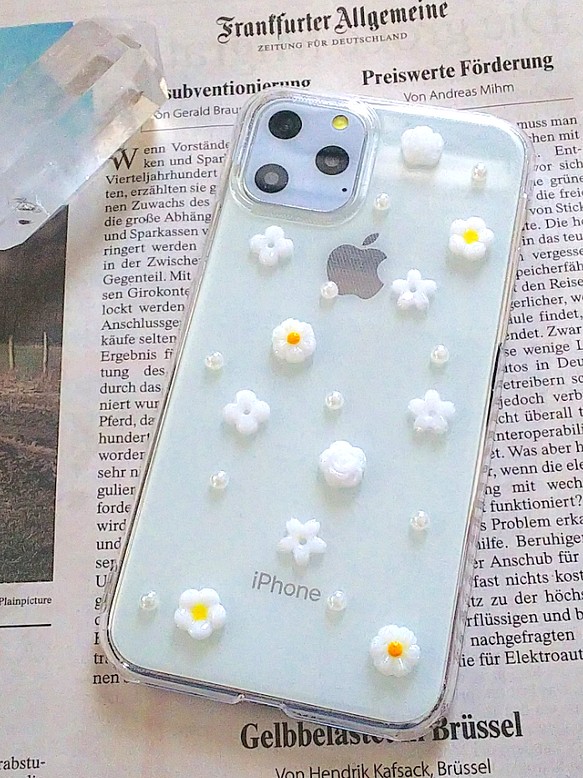 mini flower pearl スマホケース 全機種対応 iPhoneケース・カバー