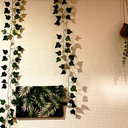 ファブリックパネル　椰子の葉　30×20cm 1枚目の画像