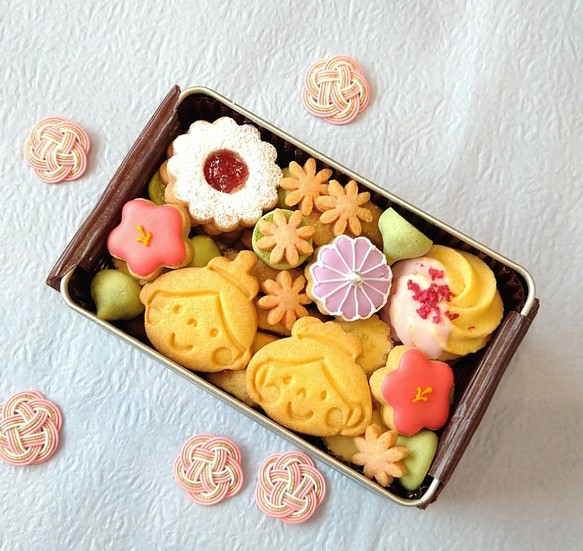 ひな祭りクッキー缶 クッキー パティスリー アコヤ 通販｜Creema(クリーマ)