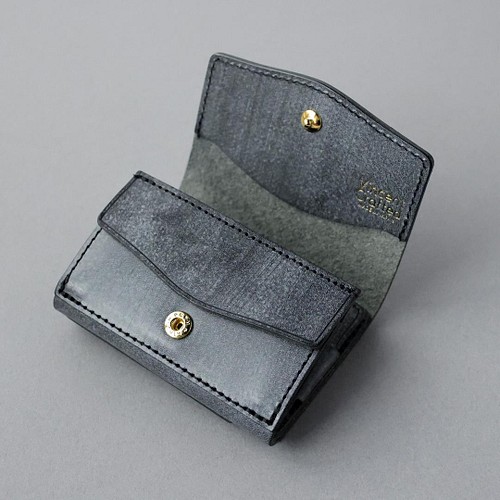送料無料 国産 ブライドルレザー 小さい財布 三つ折り ミニ財布 