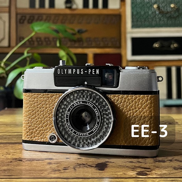 2022新作モデル 「一点モノ OLYMPUS PEN-EES-2 オレンジレザー レトロ