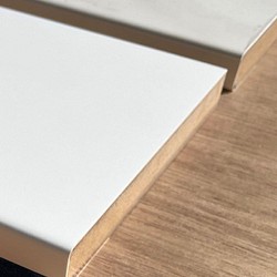素材　（小）ポストフォームカウンター（つや消し白）　内装用建材　板　棚板　カウンター材 1枚目の画像