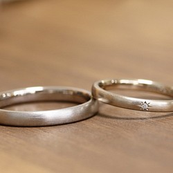 オーダー品 ストレートシンプル結婚指輪 K18WGホワイトゴールド 指輪