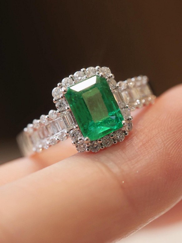 82％以上節約 18金 真珠 指輪 パール エメラルド ダイヤモンド リング ...