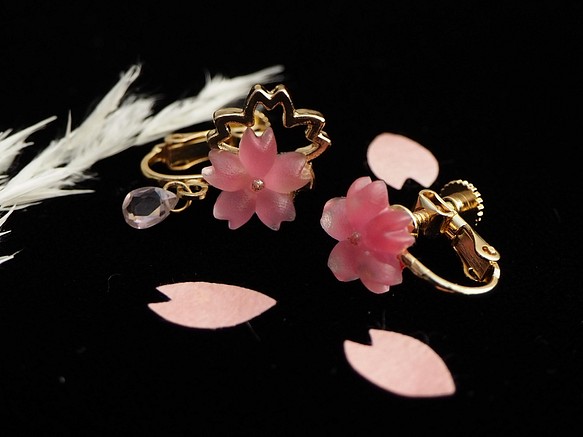 新品 * 野櫻花 * 以深粉色野櫻花為靈感的單點配飾 ♪ 第1張的照片