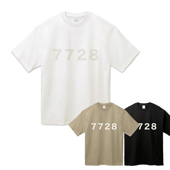 大人な雰囲気のシンプルナンバリングtシャツ 7728 ビッグシルエットtシャツ Tシャツ カットソー Canvas 通販 Creema クリーマ ハンドメイド 手作り クラフト作品の販売サイト