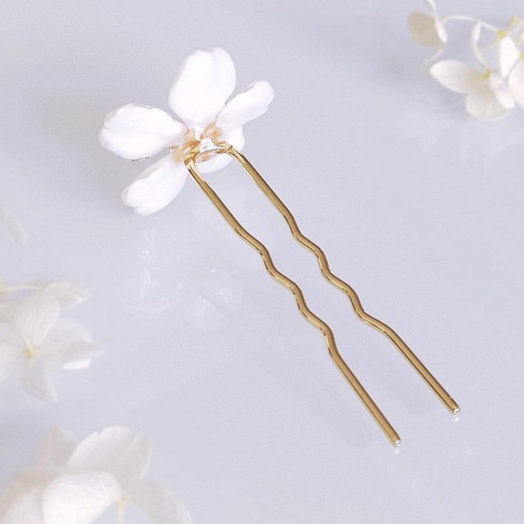 【受注制作】Everpink Sakura. 本物のお花　桜の髪飾り　かんざし/簪 ソメイヨシノ - 6