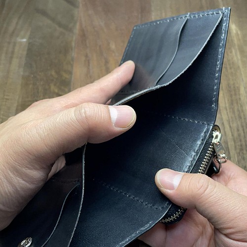 ダイヤモンドパイソンの三つ折りミニ財布 - 財布