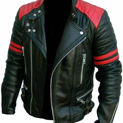 real red leather jacket