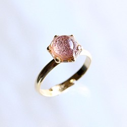 氷石glass ring ~yellow pink~ 1枚目の画像