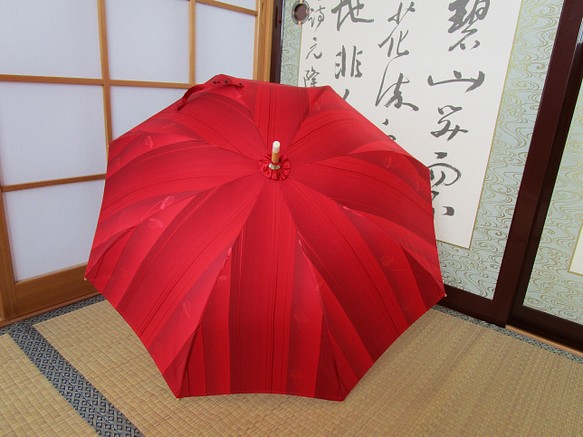 雨コート反物から日傘（傘袋付き） 1枚目の画像