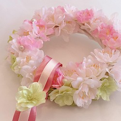 【送料無料】SALE・桜のミニリース 1枚目の画像