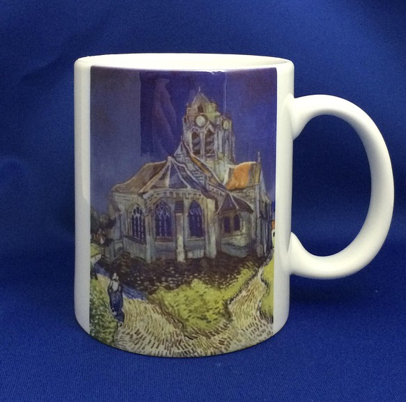 ゴッホ オーヴェルの教会 マグカップ 1枚目の画像