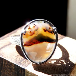 モンタナアゲート リング / Montana Agate Ring