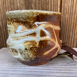 自然釉  フリーカップ　湯呑み　焼酎 1枚目の画像