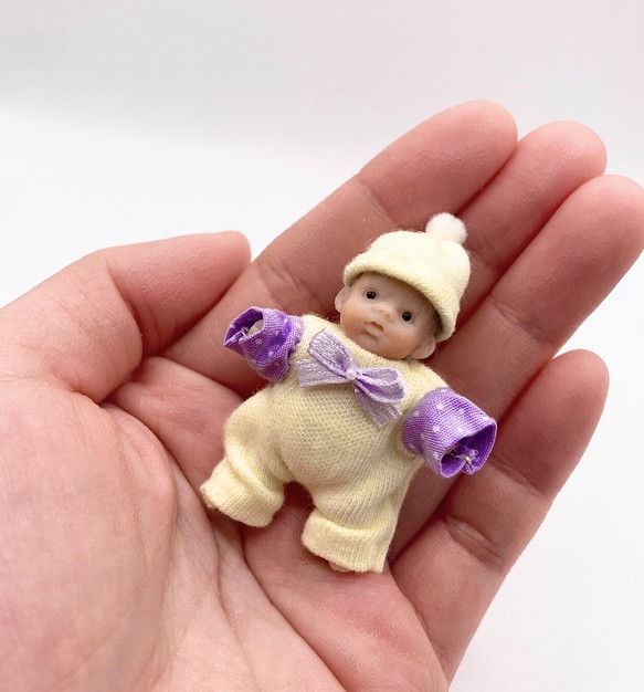 送料店舗負担 樹脂粘土ベビー　ハンドメイド　ドール　赤ちゃん おもちゃ/人形