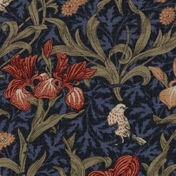[moda] Moda/Iris/Iris/Best of Morris/Cotton sheeting fabric/海軍藍 第1張的照片