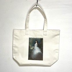 エリザベートの肖像（星の髪飾り）ファスナーキャンバストートバッグ