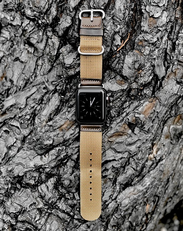 Apple Watch 錶帶 Apple Watch 皮帶 所有系列兼容 42mm/44m/45mm/49mm 米色 第1張的照片