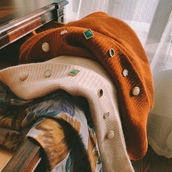 *5色*暖かくセーターニットカーディガン~超厚手で質感セーター 1枚目の画像