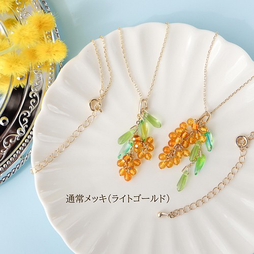 Maqueen(Swarovski) ムーンライトネックレス、イヤリングset