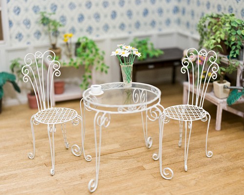 ミニチュア家具 テーブル＆椅子セット 立体・オブジェ Rio 通販