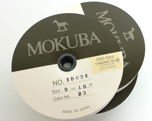 5・9・15mm幅/21色】 MOKUBA1502 コットンリボン MOKUBAリボン 日本製