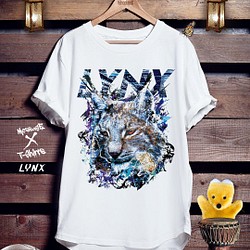 オオヤマネコTシャツ「LYNX」 1枚目の画像
