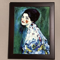 クリムト 婦人の肖像 フォトタイル木製フレーム付き 絵画 ROUTE17MIKAN 通販｜Creema(クリーマ) 13556188