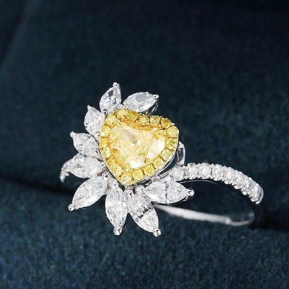 レア？！☆ 1.2ct 天然イエロー ダイヤリング 128* - crumiller.com