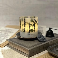 Botanical flower candle LEDティーライトキャンドル付き 全品送料無料 1枚目の画像