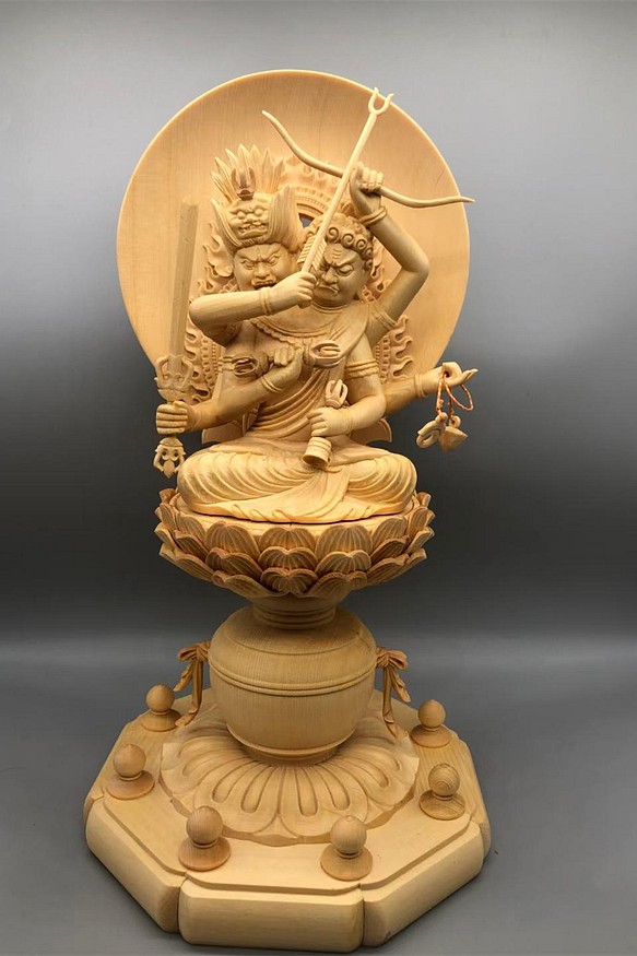 出産祝い JP2804 薬師如来 仏教美術 仏像 仏教工芸品 木彫り