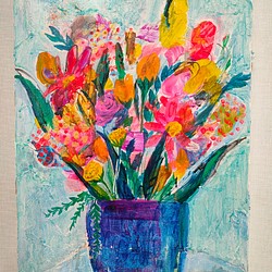 Flowerシリーズ♯8 絵画 原画 絵画 yokoYAMA 通販｜Creema(クリーマ)