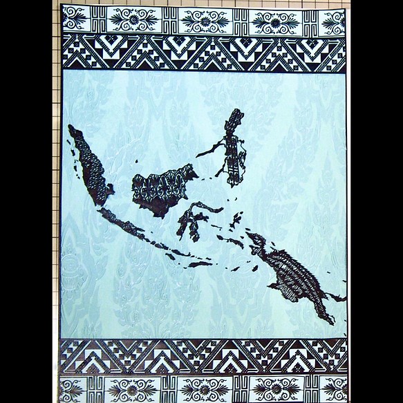 平面摳圖“印度尼西亞島國”原件僅 A4 大小風景 第1張的照片