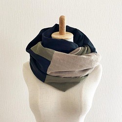 日本製造♡高品質蓬鬆平板雙層紗質圍脖♡卡其色、黑色、沙米色 第1張的照片