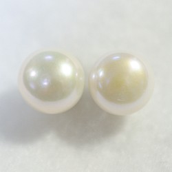 （一分）淡水珍珠單耳環（超大11mm，鈦柱） 第1張的照片