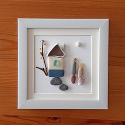 〈私の家〉ストーン・シーグラスアート 1枚目の画像