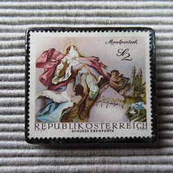 オーストリア　 切手ブローチ 7850 1枚目の画像