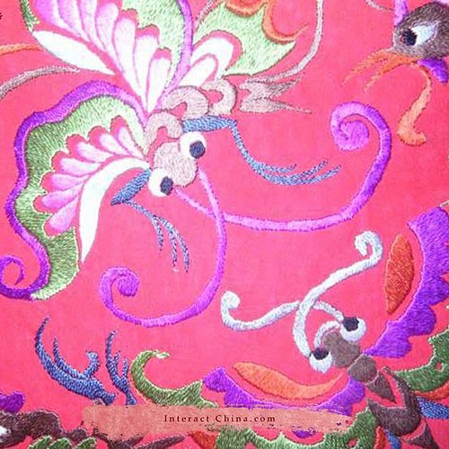 貴州 ミァオ族刺繍 中国 織物アート 100% ステッチ エスニック ミァオ 